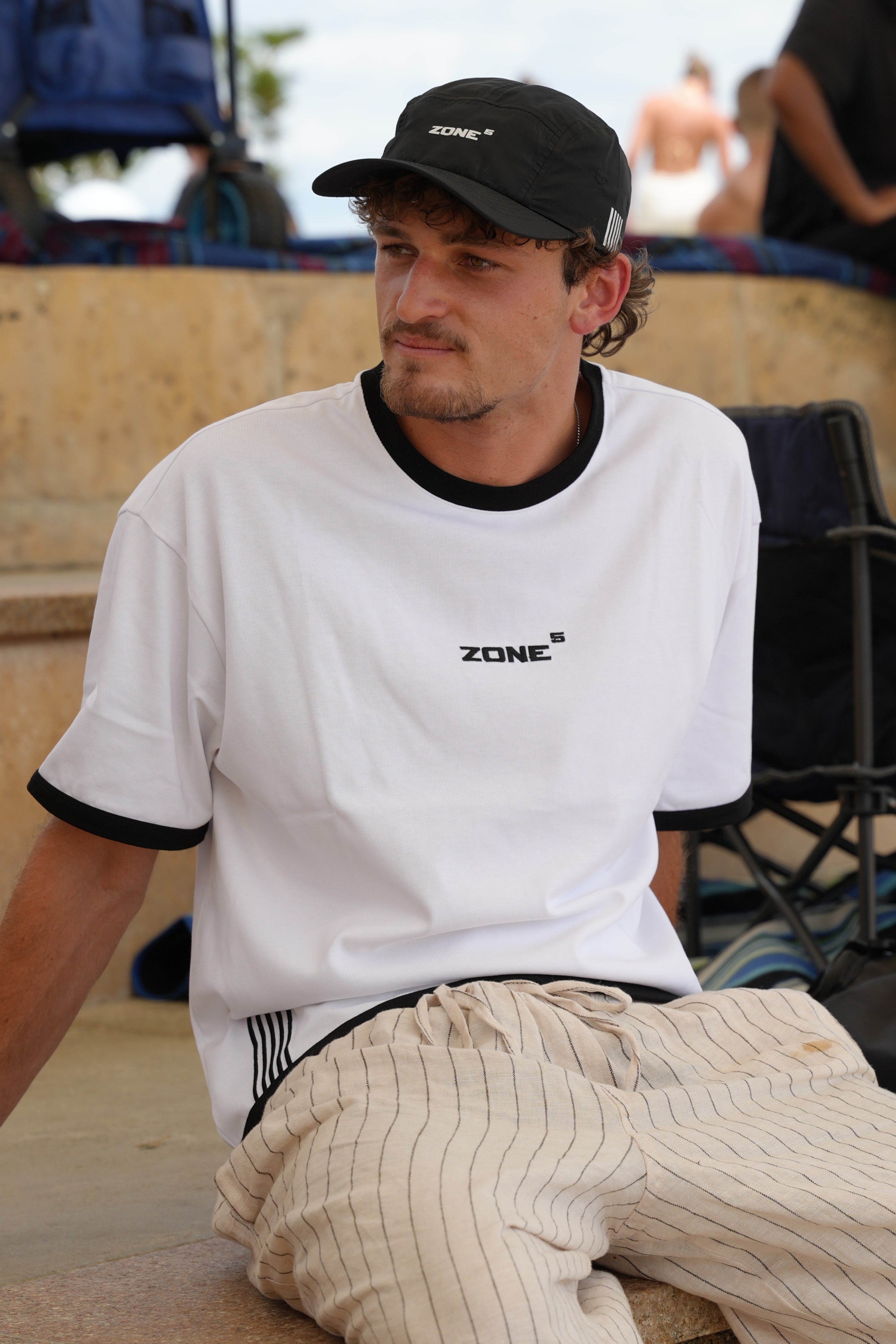 Zone 5 | Peak Crop Tee White